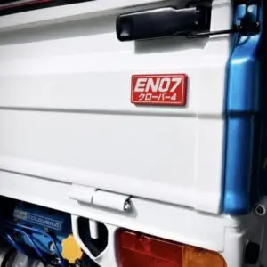 Subaru Sambar EN07 -RED- Solid Aluminum Badge